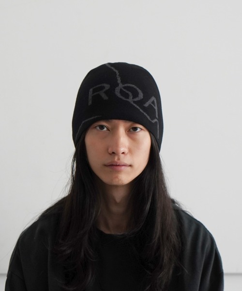 ROA（ロア）の「ROA Logo wool beanie（ニットキャップ/ビーニー