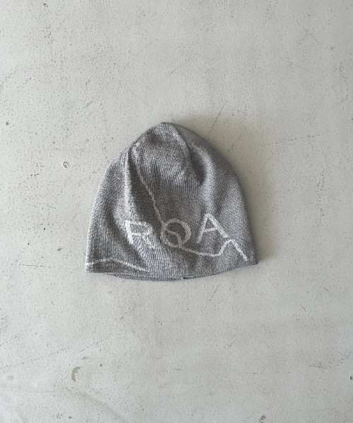 【完売・新品】ROA Logo Beanieニットキャップ ビーニー グレー ROA（ファッション） ニット帽 ニットキャップ 「ROA / ロア