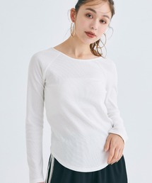 【WEB限定セール】ラグランスリーブ リブトップス