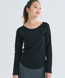 【WEB限定セール】ラグランスリーブ リブトップス