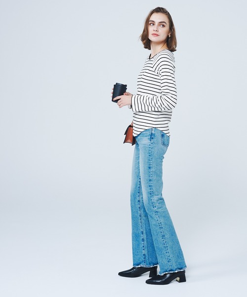 coca(coca)(コカ)の「【WEB限定セール】ラグランスリーブ リブトップス(Tシャツ/カットソー・レディース・B/ブラック/ホワイト/A・S/XL/L/M)」の19枚目の写真