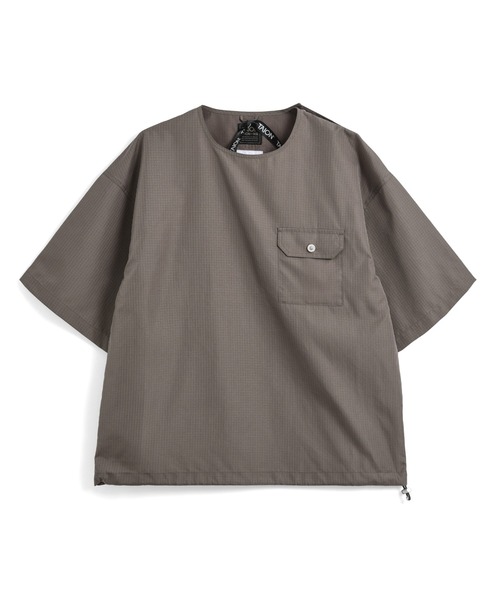 TAION(タイオン)の「【TAION(タイオン)】〈ユニセックス〉ノンダウン ミリタリー ハーフスリーブカットソー(Tシャツ/カットソー・メンズ・ブラック/オフホワイト/ライトブラウン/オリーブ/クリーム/グリーン系その他7/ダークオリーブ/ダークネイビー/チャコールグレー/ダークグリーン系/その他3/ダークグリーン/ライトインディゴブルー/インディゴブルー/ダークカーキ・XL/L/XS/M/S)」の9枚目の写真