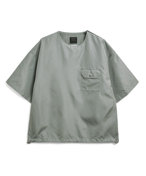 TAION(タイオン)の「【TAION(タイオン)】〈ユニセックス〉ノンダウン ミリタリー ハーフスリーブカットソー(Tシャツ/カットソー・メンズ・ブラック/オフホワイト/ライトブラウン/オリーブ/クリーム/グリーン系その他7/ダークオリーブ/ダークネイビー/チャコールグレー/ダークグリーン系/その他3/ダークグリーン・XL/L/XS/M/S)」の21枚目の写真