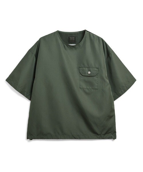 TAION(タイオン)の「【TAION(タイオン)】〈ユニセックス〉ノンダウン ミリタリー ハーフスリーブカットソー(Tシャツ/カットソー・メンズ・ブラック/オフホワイト/ライトブラウン/オリーブ/クリーム/グリーン系その他7/ダークオリーブ/ダークネイビー/チャコールグレー/ダークグリーン系/その他3/ダークグリーン・XL/L/XS/M/S)」の20枚目の写真