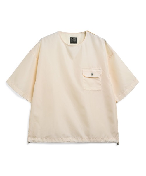 TAION(タイオン)の「【TAION(タイオン)】〈ユニセックス〉ノンダウン ミリタリー ハーフスリーブカットソー(Tシャツ/カットソー・メンズ・ブラック/オフホワイト/ライトブラウン/オリーブ/クリーム/グリーン系その他7/ダークオリーブ/ダークネイビー/チャコールグレー/ダークグリーン系/その他3/ダークグリーン・XL/L/XS/M/S)」の18枚目の写真