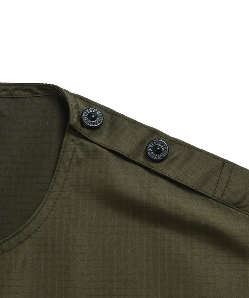 TAION(タイオン)の「【TAION(タイオン)】〈ユニセックス〉ノンダウン ミリタリー ハーフスリーブカットソー(Tシャツ/カットソー・メンズ・ブラック/オフホワイト/ライトブラウン/オリーブ/クリーム/グリーン系その他7/ダークオリーブ/ダークネイビー/チャコールグレー/ダークグリーン系/その他3/ダークグリーン・XL/L/XS/M/S)」の14枚目の写真