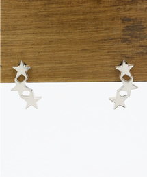 Ray BEAMS | Ray BEAMS / 3スター シルバー ピアス(ピアス（両耳用）)