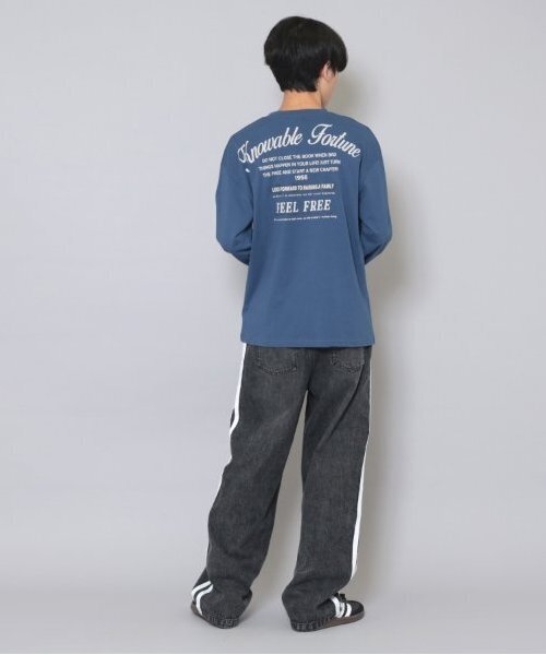 GLAZOS(グラソス)の「【大人向けサイズあり】【プチプラ】バックメッセージロゴ長袖Tシャツ(Tシャツ/カットソー・キッズ・ホワイト/オレンジ/ベージュ/ネイビー/インディゴブルー/グレー・140cm/150cm/160cm/170cm)」の13枚目の写真
