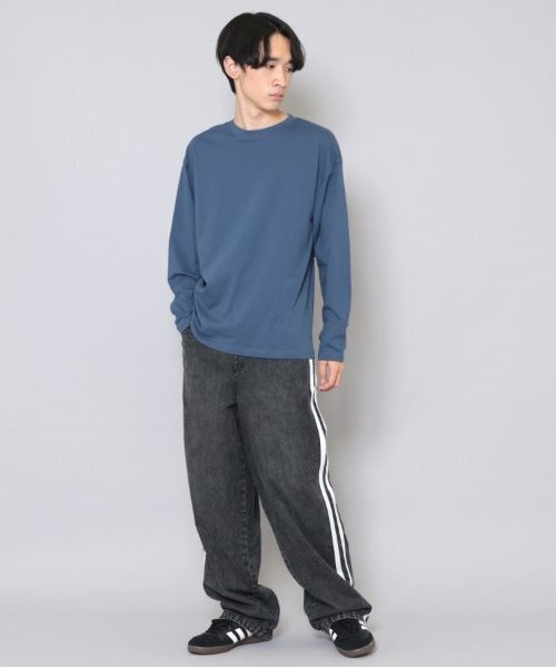 GLAZOS(グラソス)の「【大人向けサイズあり】【プチプラ】バックメッセージロゴ長袖Tシャツ(Tシャツ/カットソー・キッズ・ホワイト/オレンジ/ベージュ/ネイビー/インディゴブルー/グレー・140cm/150cm/160cm/170cm)」の14枚目の写真