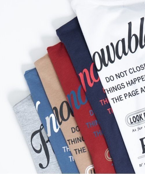 GLAZOS(グラソス)の「【大人向けサイズあり】【プチプラ】バックメッセージロゴ長袖Tシャツ(Tシャツ/カットソー・キッズ・ホワイト/オレンジ/ベージュ/ネイビー/インディゴブルー/グレー・140cm/150cm/160cm/170cm)」の17枚目の写真
