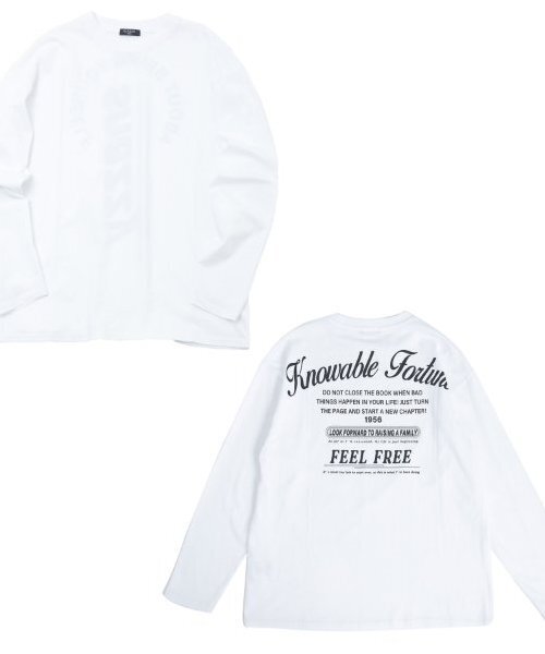 GLAZOS(グラソス)の「【大人向けサイズあり】【プチプラ】バックメッセージロゴ長袖Tシャツ(Tシャツ/カットソー・キッズ・ホワイト/オレンジ/ベージュ/ネイビー/インディゴブルー/グレー・140cm/150cm/160cm/170cm)」の20枚目の写真