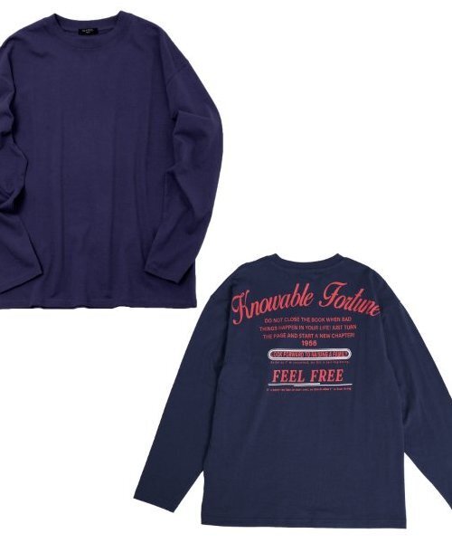 GLAZOS(グラソス)の「【大人向けサイズあり】【プチプラ】バックメッセージロゴ長袖Tシャツ(Tシャツ/カットソー・キッズ・ホワイト/オレンジ/ベージュ/ネイビー/インディゴブルー/グレー・140cm/150cm/160cm/170cm)」の21枚目の写真
