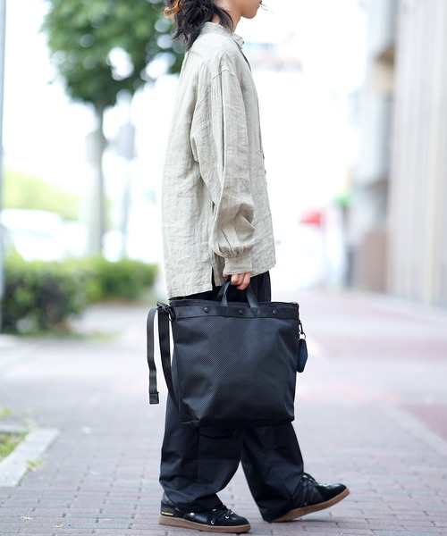 WEEKEND(ER)（ウィークエンダー）の「WEEKEND(ER) ウィークエンダー MESH&TOTE BAG（ショルダーバッグ・メンズ・ベージュ/ブラック/グレー・FREE）」の21枚目の写真