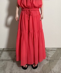 Liyoca（リヨカ）の「コットンシフォンティアードスカート（スカート）」