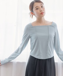 mysty woman | キリカエ2WAYインナープルオーバー　200749(Tシャツ/カットソー)