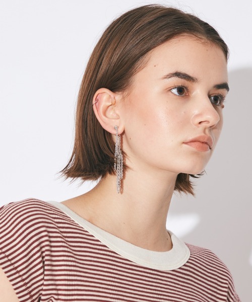beautiful people(ビューティフルピープル)の「Messy tangled earrings/絡まりっぱなしピアス(ピアス(片耳用)・レディース・シルバー/ゴールド・FREE)」の6枚目の写真