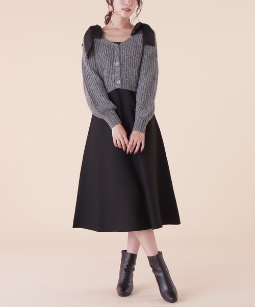 ◇シアーリボンワンピ・カーデセット（ワンピース）｜JILL by JILL  