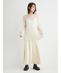 シャイニーサテンナロースカート
