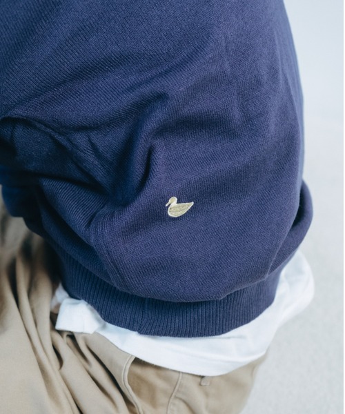 common gull products.(コモンガルプロダクツ)の「緩やかな時間のVニット(ニット/セーター・レディース・キャメル/ライトピンク/ネイビー/ライトブルー・MEDIUM/LARGE)」の11枚目の写真