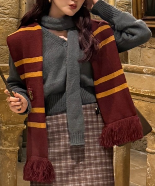 efill（エフィル）の「ふわふわ　ニットカーディガン　マフラー（ニット/セーター・レディース・グレー・FREE）」の16枚目の写真