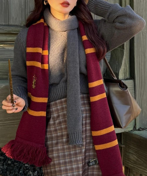 efill（エフィル）の「ふわふわ　ニットカーディガン　マフラー（ニット/セーター・レディース・グレー・FREE）」の15枚目の写真