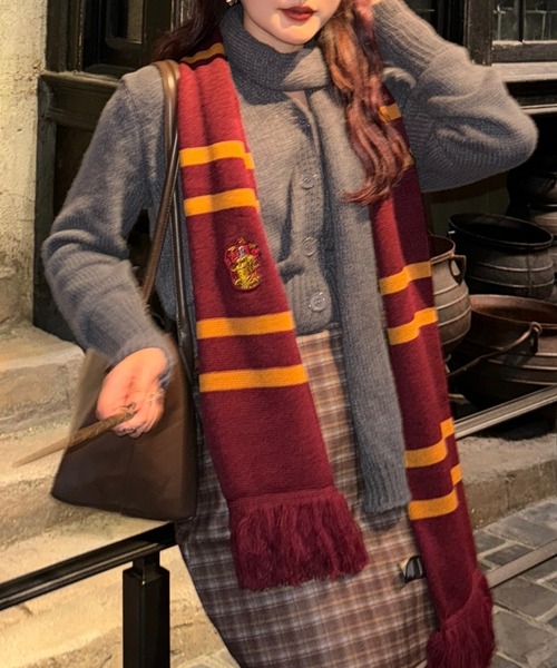 efill（エフィル）の「ふわふわ　ニットカーディガン　マフラー（ニット/セーター・レディース・グレー・FREE）」の12枚目の写真