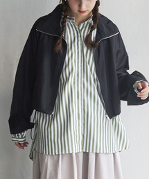 e-zakkamania stores（イーザッカマニアストアーズ）の「スリットスリーブ ジップアップブルゾン（ブルゾン）」