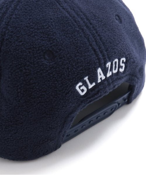 GLAZOS（グラソス）の「【大人向けサイズあり】フリース6パネルスナップバックキャップ（キャップ・キッズ・ブラック/ブルー/オレンジ/ネイビー・フリー）」の10枚目の写真