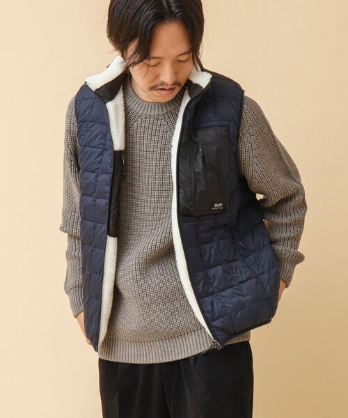 TAION（タイオン）の「【TAION/タイオン】《配色別注》リバーシブル ボア×ダウンベスト 24AW（ダウンベスト・メンズ・ベージュ/ホワイト系その他2/ブラック系その他・M/L/XL/XXL）」の17枚目の写真