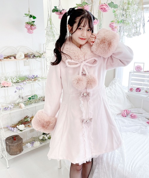 ち〜ちゃん様　PINK AND DAIANNE ロングコート 金釦ビッグステンカラーロングコート | Chico(チコ)レディース | PAL