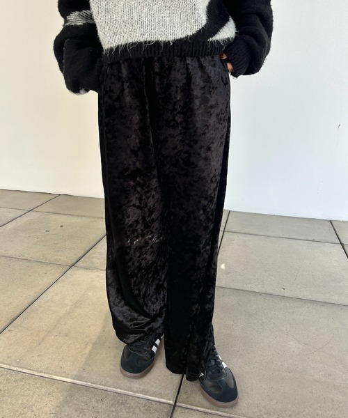 CE'E_SE'E(シーシー)の「クラッシュベロアイージーパンツ(その他パンツ・レディース・ブラック/グレー/ブラウン・FREE)」の8枚目の写真