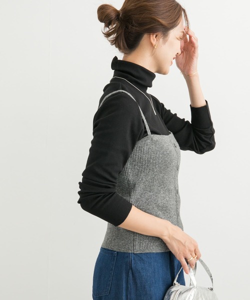 URBAN RESEARCH DOORS(アーバンリサーチドアーズ)の「リブニットビスチェ(その他トップス・レディース・チャコールグレー/ベージュ・MEDIUM)」の15枚目の写真