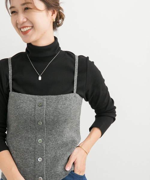 URBAN RESEARCH DOORS(アーバンリサーチドアーズ)の「リブニットビスチェ(その他トップス・レディース・チャコールグレー/ベージュ・MEDIUM)」の19枚目の写真