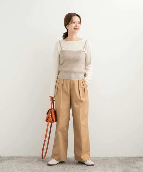 URBAN RESEARCH DOORS(アーバンリサーチドアーズ)の「リブニットビスチェ(その他トップス・レディース・チャコールグレー/ベージュ・MEDIUM)」の10枚目の写真