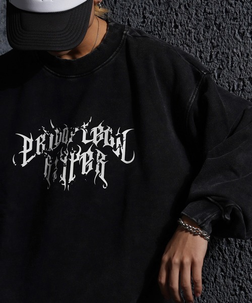 RIPPER(リッパー)の「【RIPPER】グランジロゴ ピグメント スウェット / Grunge logo pigmented sweatshirt(スウェット・メンズ・ネイビー/グレー/ブラック・S/M/L)」の18枚目の写真