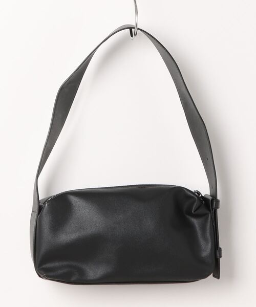 RAGEBLUE（レイジブルー）の「フェイクレザースクエアバッグ（ショルダーバッグ・レディース・ダークブラウン/ブラック・FREE）」の3枚目の写真