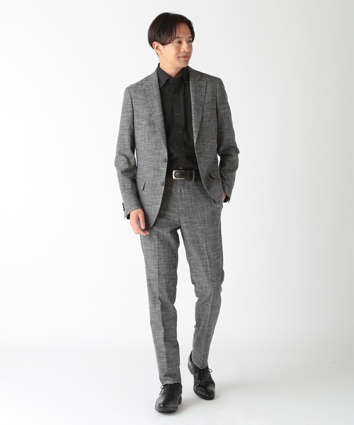 CROWDED CLOSET（クラウデッドクローゼット）の「＜イージーケア＞スナップダウンビジネスシャツ（ビジネスシャツ・メンズ・ブラック/ホワイト・01/05/02/03/04）」の16枚目の写真