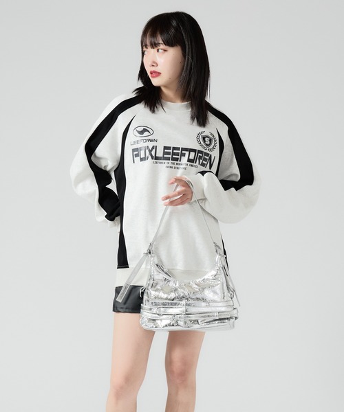 Chick(チック)の「Belted Shoulder Bag / ベルトデザインショルダーバッグ(ショルダーバッグ・レディース・ブラック/アイボリー/レッド/シルバー・FREE)」の20枚目の写真