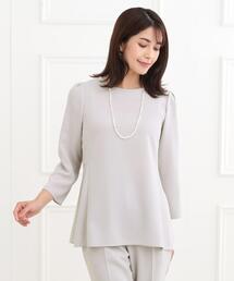 Reflect（リフレクト）の「【フォーマル/洗える/セットアップ可】ぺプラムデザインブラウス（シャツ/ブラウス）」