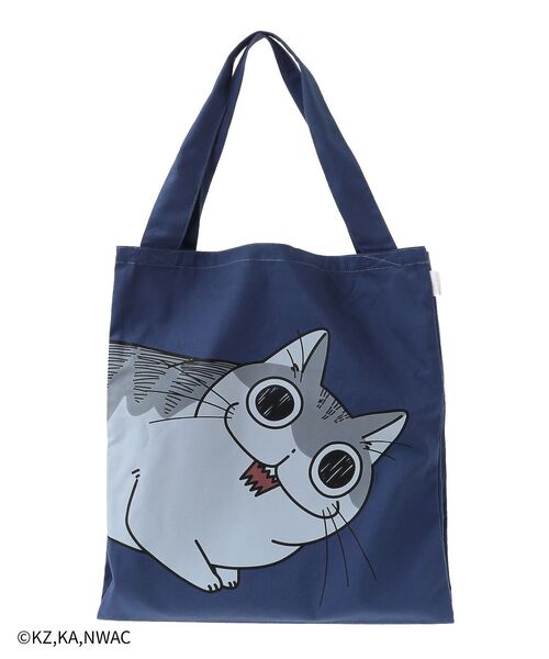 セール】夜は猫といっしょ/トライアングルトートバック（トート