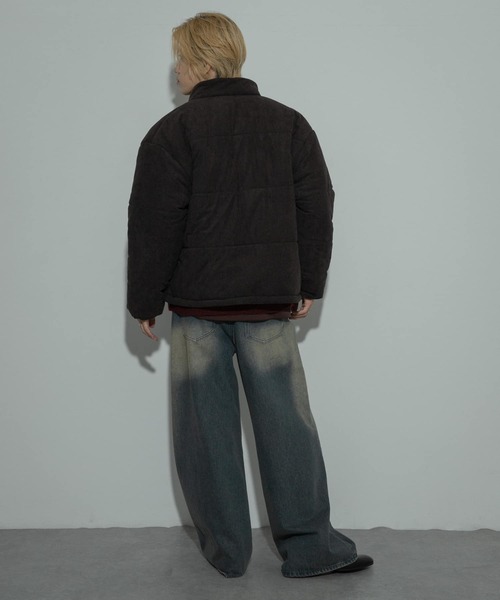 SENSE OF PLACE by URBAN RESEARCH（センスオブプレイスバイアーバンリサーチ）の「『ユニセックス』コーデュロイパデットブルゾン（ダウンジャケット/コート・メンズ・チャコールグレー/ホワイト/ブラウン・MEDIUM/LARGE）」の21枚目の写真