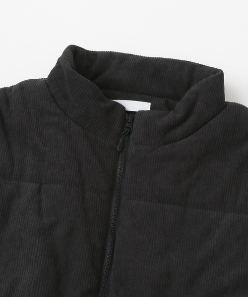 SENSE OF PLACE by URBAN RESEARCH（センスオブプレイスバイアーバンリサーチ）の「『ユニセックス』コーデュロイパデットブルゾン（ダウンジャケット/コート・メンズ・チャコールグレー/ホワイト/ブラウン・MEDIUM/LARGE）」の6枚目の写真