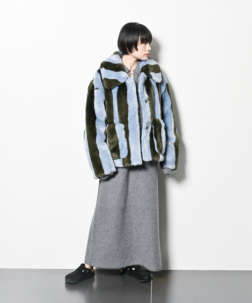 CITYSHOP（シティーショップ）の「ZIP UP KNIT DRESS：ワンピース