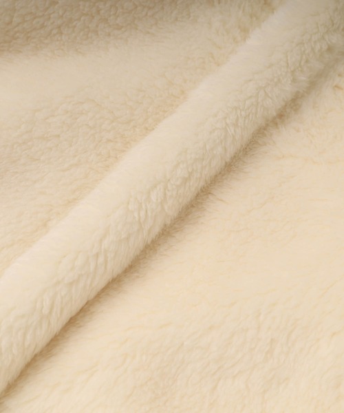 URBAN CHERRY（アーバンチェリー）の「【Mielボアシリーズ】ハート刺繍くま耳フード付きジップジャケット（ブルゾン・キッズ・ピンク/ブラウン/アイボリー・110cm/120cm/130cm/140cm/150cm）」の17枚目の写真