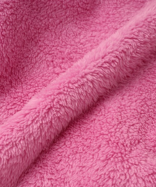 URBAN CHERRY（アーバンチェリー）の「【Mielボアシリーズ】ハート刺繍くま耳フード付きジップジャケット（ブルゾン・キッズ・ピンク/ブラウン/アイボリー・110cm/120cm/130cm/140cm/150cm）」の19枚目の写真