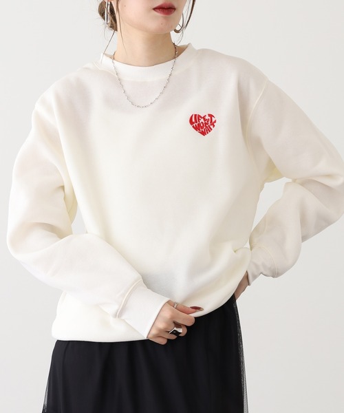 FUNALIVE（ファンアライブ）の「ワンポイント刺繍裏起毛トレーナー（スウェット・メンズ・ブラック/スモークピンク/ブラック系その他2/ブラック系その他3/グレー/ホワイト系その他2/ネイビー/スミクロ/ホワイト/ブルーパープル/ホワイト系その他3/ダークネイビー/モカ/ブラック系その他4/ホワイト系その他4/ブルー/ブラック系その他6/ブラック系その他5/ネイビー系/ライトブラウン/ホワイト系その他5/ホワイト系その他6/サックスブルー/ピンク系その他/ブラック系その他7/ネイビー系1/杢グレー/ブラウン系/オフホワイト/ネイビー系2/ブラック系1/エメラルド/ブラック系3/バーガンディー/ホワイト系4/ダークグリーン系1/ダークグリーン系2/ブラック系2/ブラック系4/ブラック系その他/ホワイト系3/グレイッシュベージュ/グレー系2/ホワイト系その他7/ブラック系5/ホワイト系1/ブラック系6/グレー系4/ホワイト系2/ブラック系7/ブラック系8/ブラック系9/ピンク系3/ピンク系4/ベージュ系1・M/L/LL）」の10枚目の写真