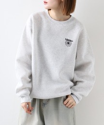 ワンポイント刺繍裏起毛トレーナー