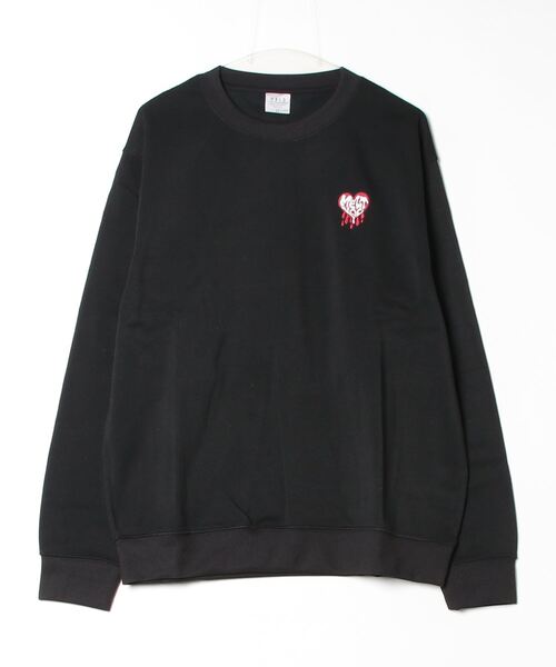 FUNALIVE（ファンアライブ）の「ワンポイント刺繍裏起毛トレーナー（スウェット・メンズ・ブラック/スモークピンク/ブラック系その他2/ブラック系その他3/グレー/ホワイト系その他2/ネイビー/スミクロ/ホワイト/ブルーパープル/ホワイト系その他3/ダークネイビー/モカ/ブラック系その他4/ホワイト系その他4/ブルー/ブラック系その他6/ブラック系その他5/ネイビー系/ライトブラウン/ホワイト系その他5/ホワイト系その他6/サックスブルー/ピンク系その他/ブラック系その他7/ネイビー系1/杢グレー/ブラウン系/オフホワイト/ネイビー系2/ブラック系1/エメラルド/ブラック系3/バーガンディー/ホワイト系4/ダークグリーン系1/ダークグリーン系2/ブラック系2/ブラック系4/ブラック系その他/ホワイト系3/グレイッシュベージュ/グレー系2/ホワイト系その他7/ブラック系5/ホワイト系1/ブラック系6/グレー系4/ホワイト系2/ブラック系7/ブラック系8/ブラック系9/ピンク系3/ピンク系4/ベージュ系1・M/L/LL）」の18枚目の写真