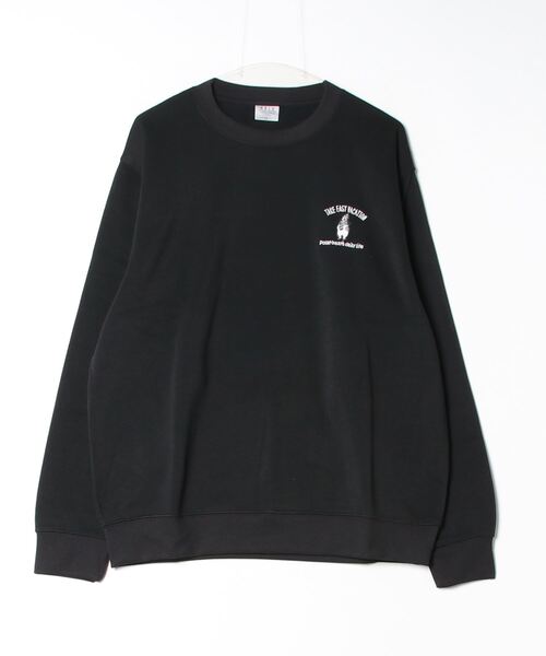 FUNALIVE（ファンアライブ）の「ワンポイント刺繍裏起毛トレーナー（スウェット・メンズ・ブラック/スモークピンク/ブラック系その他2/ブラック系その他3/グレー/ホワイト系その他2/ネイビー/スミクロ/ホワイト/ブルーパープル/ホワイト系その他3/ダークネイビー/モカ/ブラック系その他4/ホワイト系その他4/ブルー/ブラック系その他6/ブラック系その他5/ネイビー系/ライトブラウン/ホワイト系その他5/ホワイト系その他6/サックスブルー/ピンク系その他/ブラック系その他7/ネイビー系1/杢グレー/ブラウン系/オフホワイト/ネイビー系2/ブラック系1/エメラルド/ブラック系3/バーガンディー/ホワイト系4/ダークグリーン系1/ダークグリーン系2/ブラック系2/ブラック系4/ブラック系その他/ホワイト系3/グレイッシュベージュ/グレー系2/ホワイト系その他7/ブラック系5/ホワイト系1/ブラック系6/グレー系4/ホワイト系2/ブラック系7/ブラック系8/ブラック系9/ピンク系3/ピンク系4/ベージュ系1・M/L/LL）」の14枚目の写真