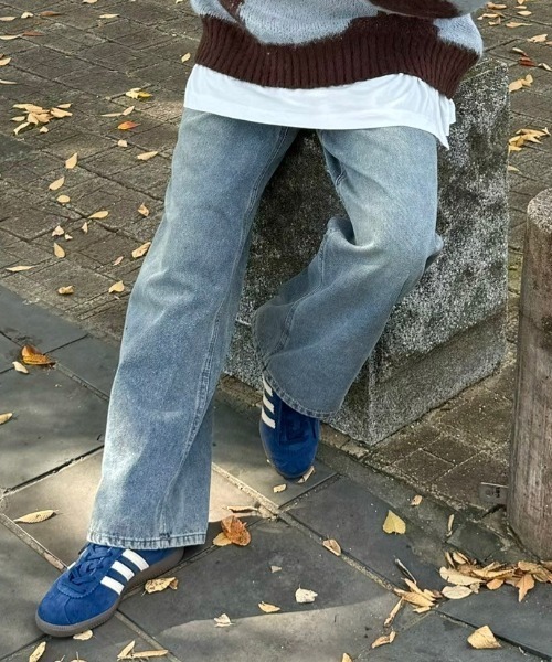 gossara(ゴサラ)の「5ポケワイドパンツ(デニムパンツ・レディース・ライトブルー/ブルー系その他・SMALL/MEDIUM)」の1枚目の写真